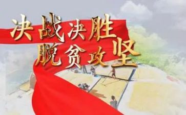 脱贫攻坚个人事迹材料5篇