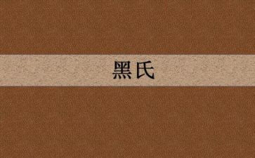 黑氏的调查报告优质7篇