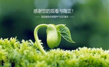 环保心得模板5篇
