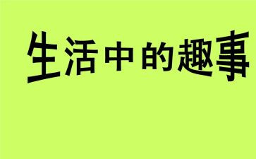 晒假期有趣事作文500字8篇
