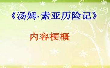 汤姆的读后感通用5篇